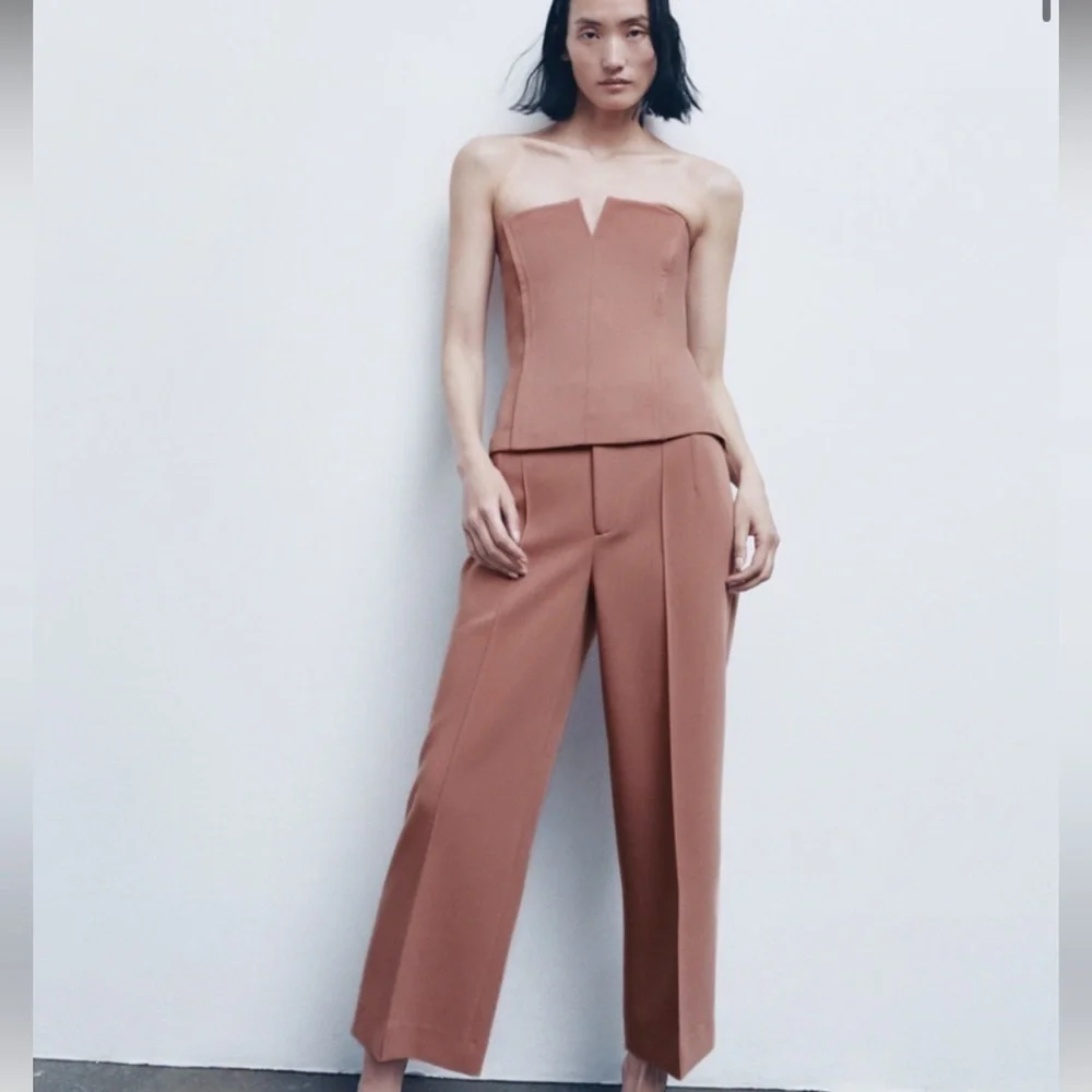 Zara seamed bustier Top size M NWT - Picture 5 of 7